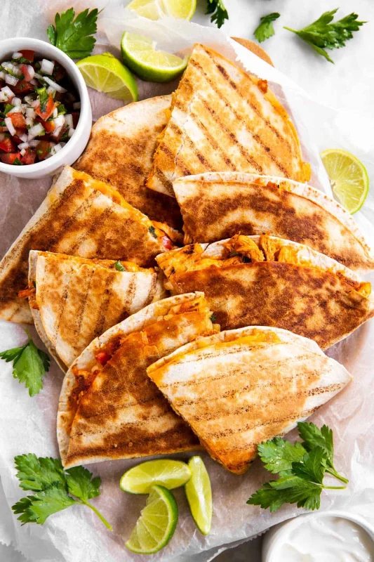 Cheesy Quesadilla with Rotisserie Chicken