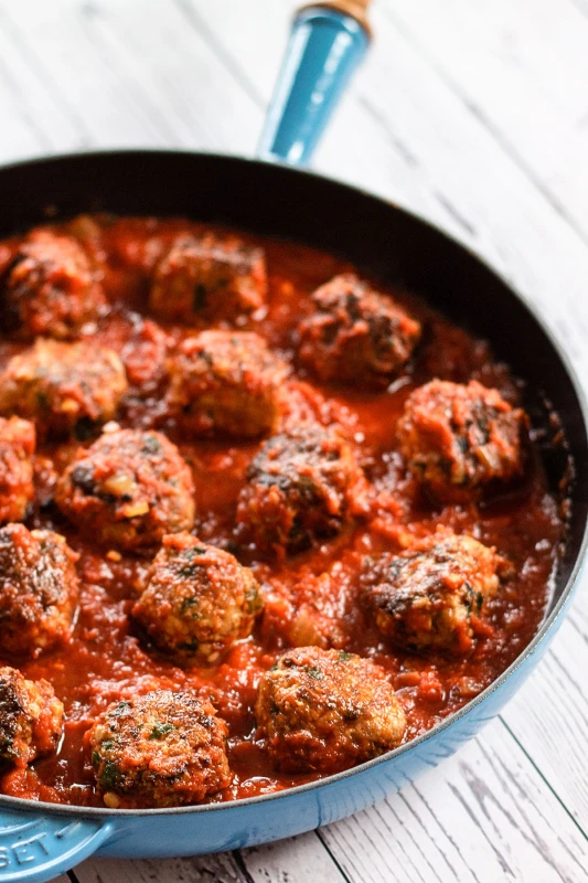 Speedy Turkey Meatballs with Marinara