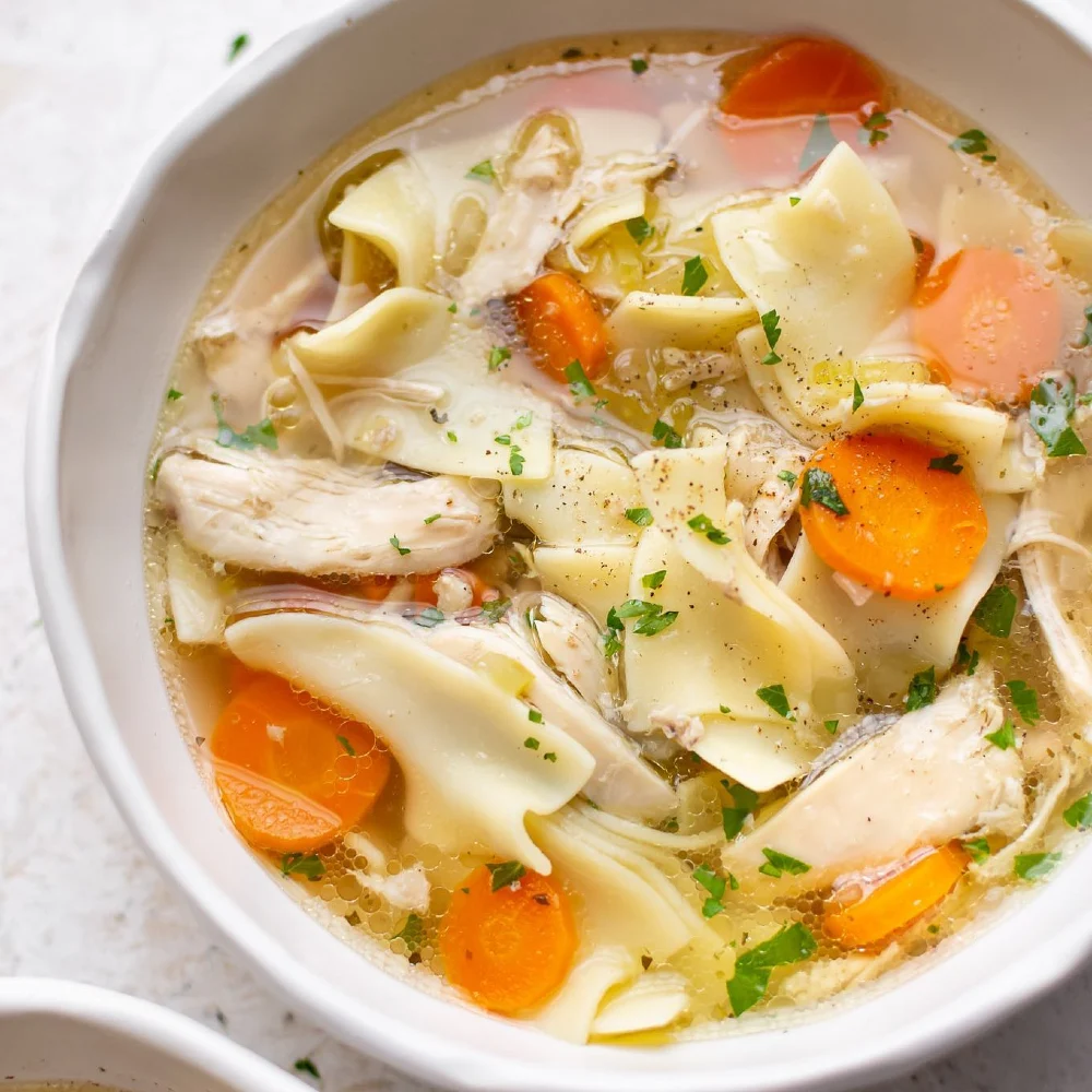 Crockpot Loaded Chicken Noodle Soup