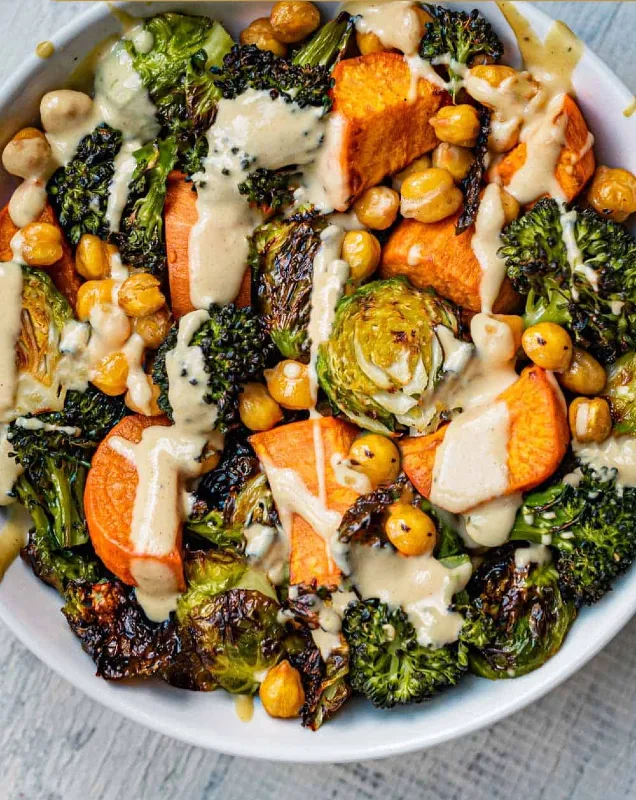 Roasted Chickpea and Vegetable Bowl