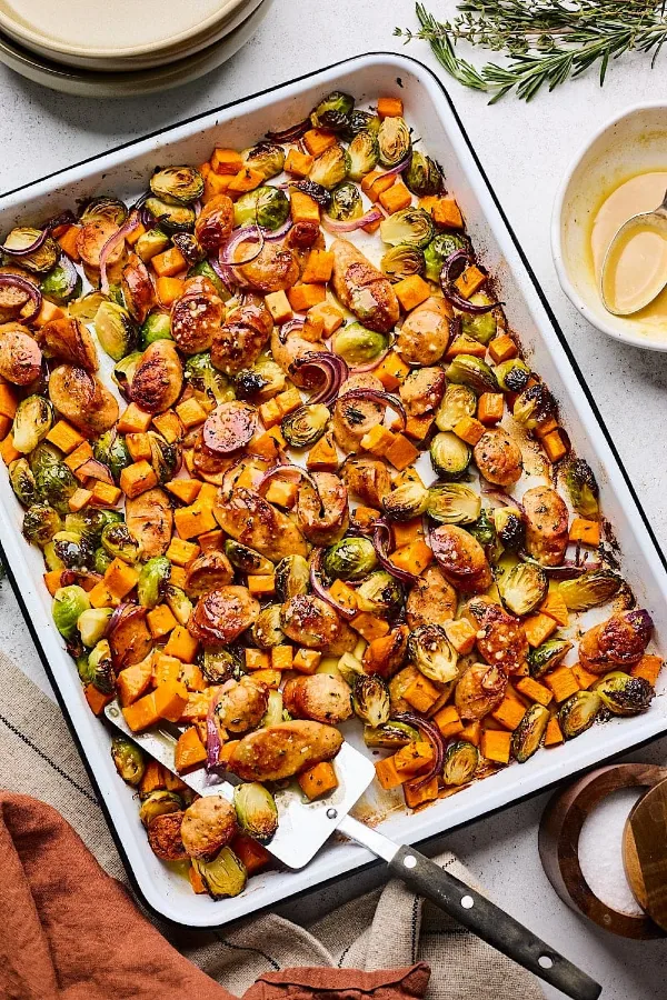 Sheet Pan Sausage and Veggies