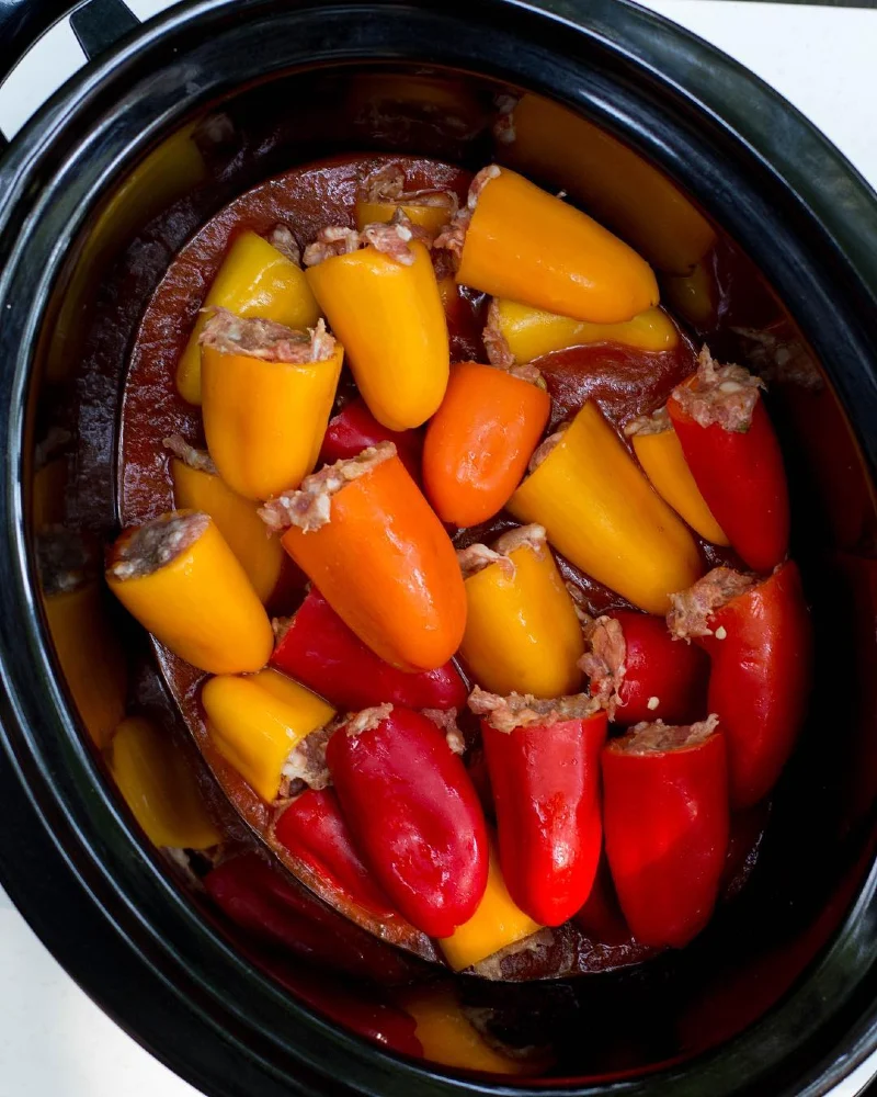 Crockpot Sausage and Peppers