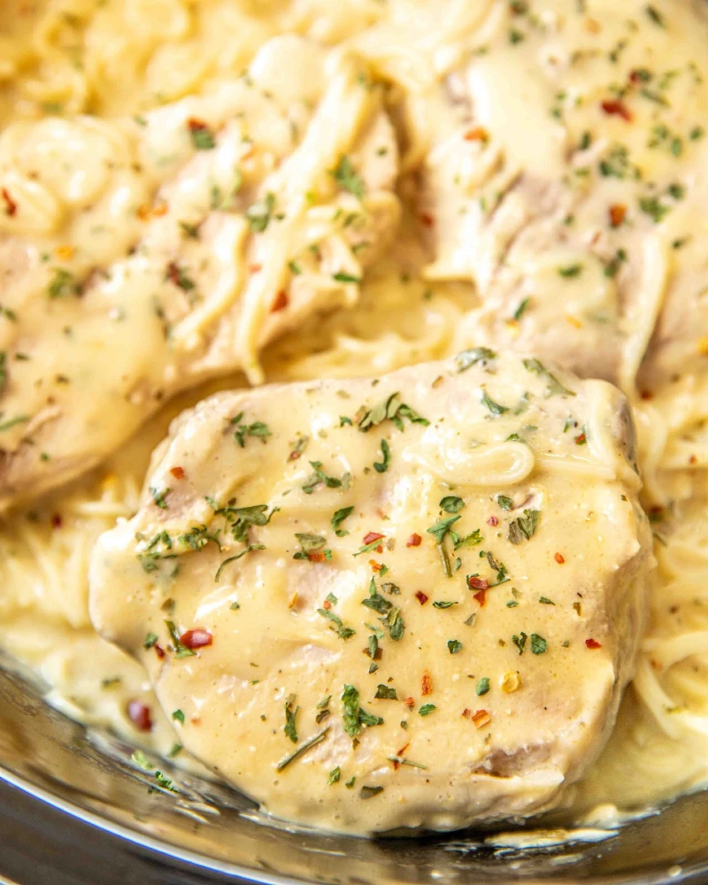 Crockpot Ranch Pork Chops
