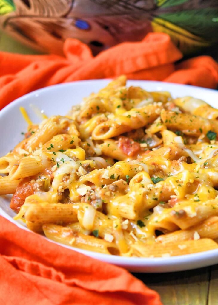 Cheesy Taco Pasta Skillet