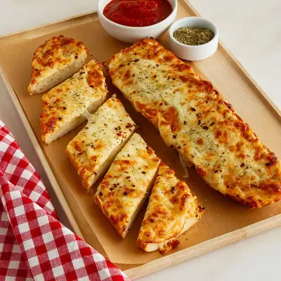 Cheesy Garlic Bread Pizza