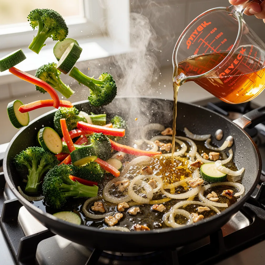 Step 3: Add Vegetables and Sauce