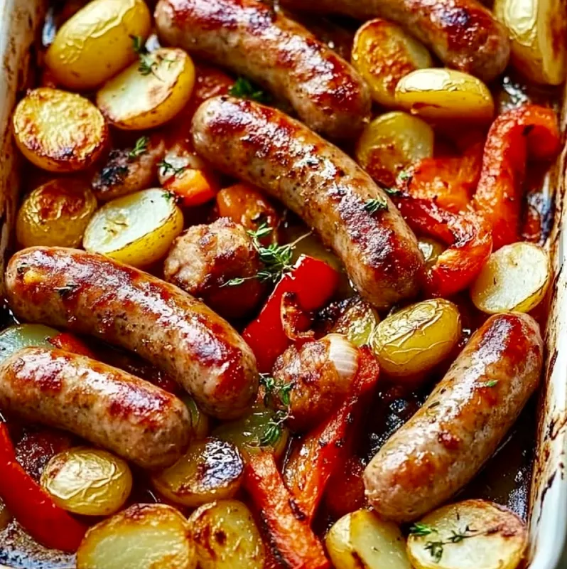 Sausage and Pepper Bake