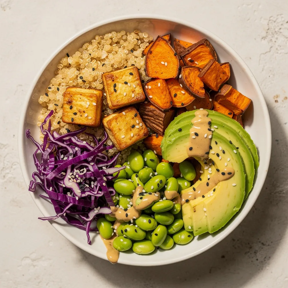 Air Fryer Tofu Buddha Bowl