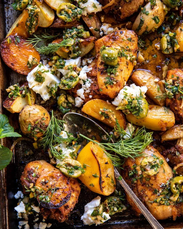 Greek Lemon Chicken Sheet Pan