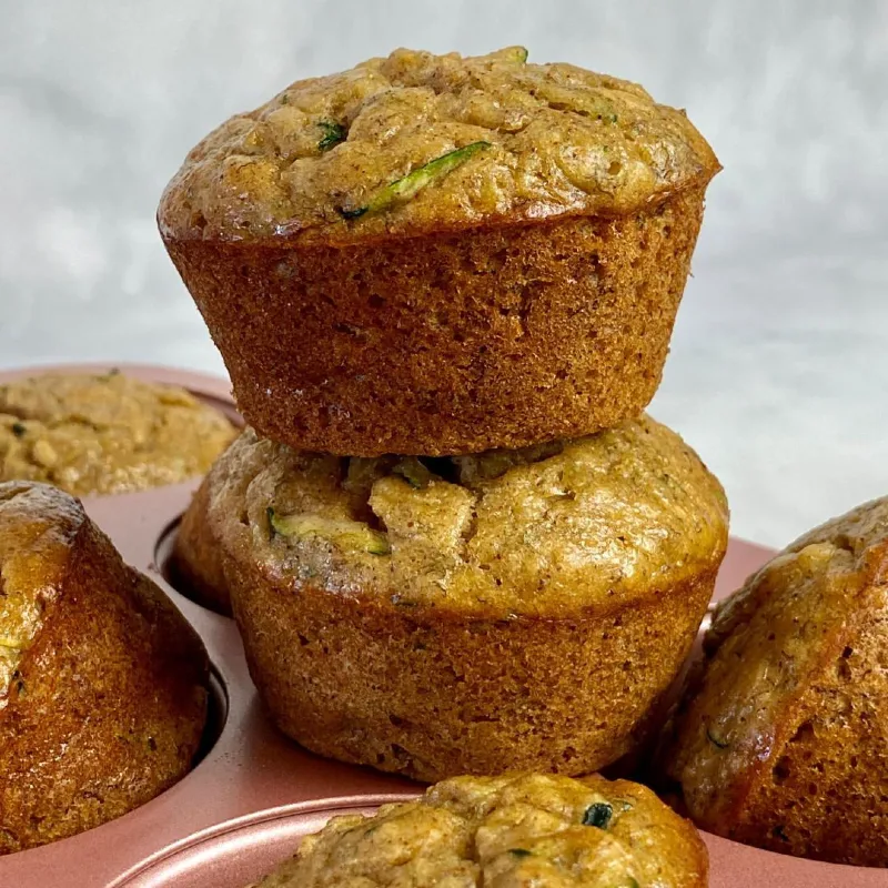 Zucchini Banana Muffins