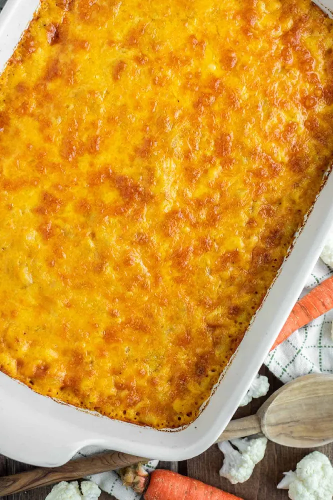 Stealthy Veggie Mac and Cheese Casserole