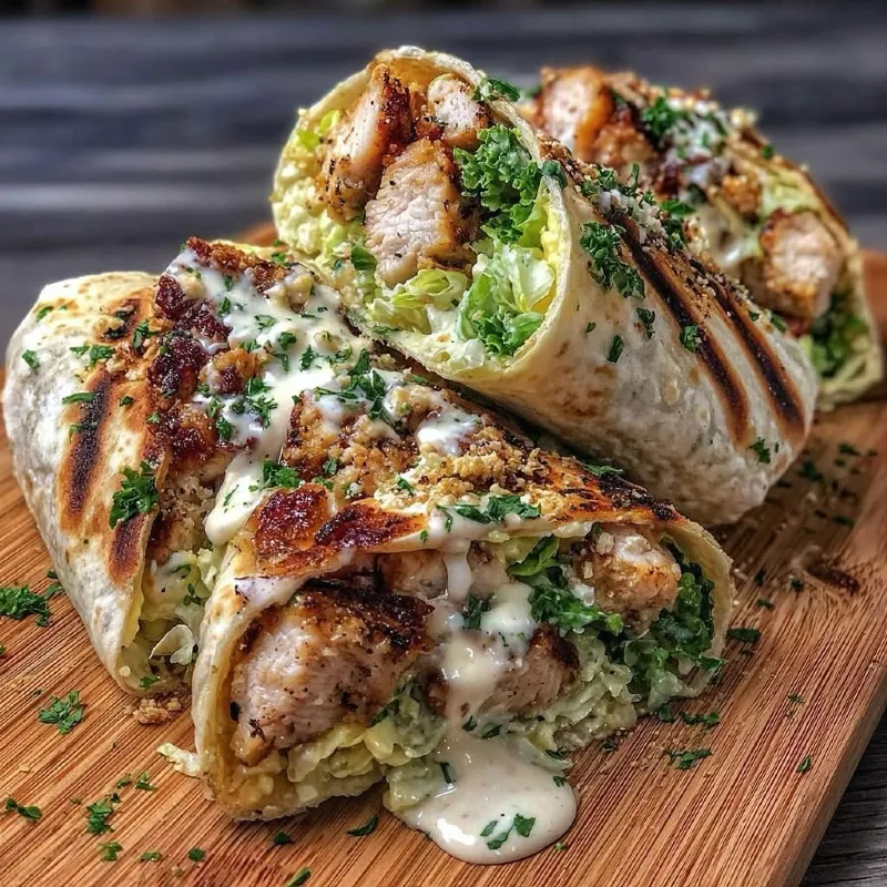 Chicken Caesar Wraps
