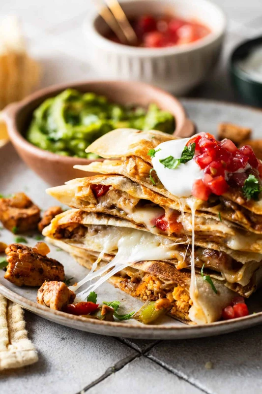Baked Chicken Fajita Quesadillas