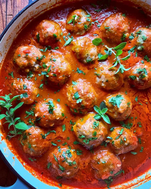 Turkey Meatballs in Marinara
