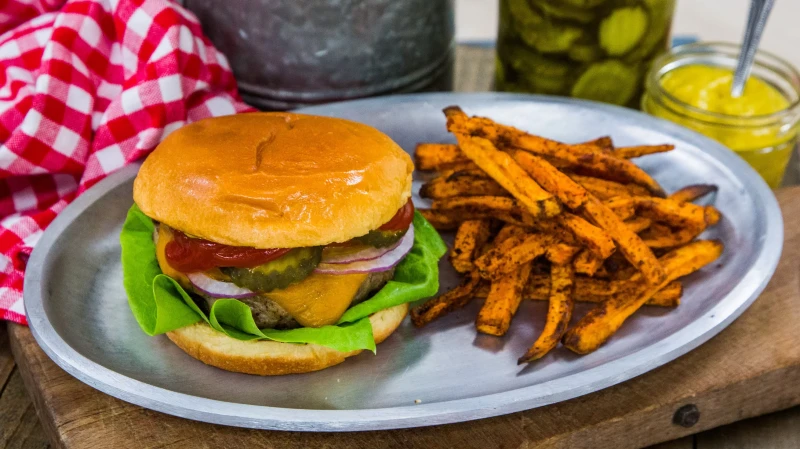 Mini Turkey Sliders with Sweet Potato Fries