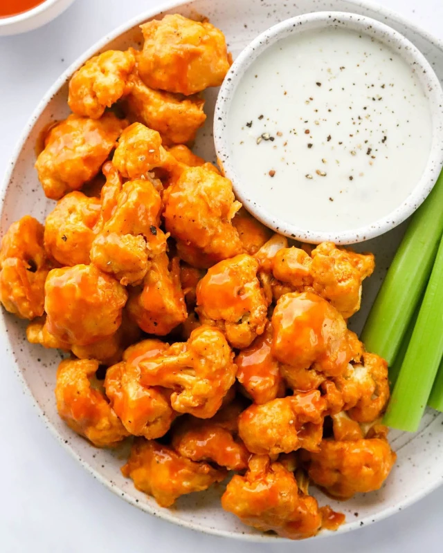 Air Fryer Buffalo Cauliflower