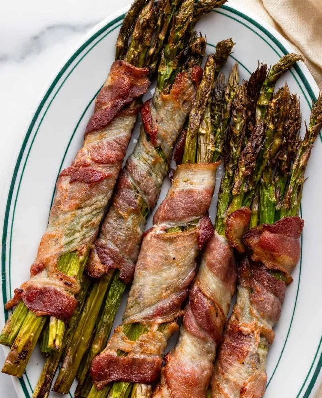 Air Fryer Bacon Wrapped Asparagus