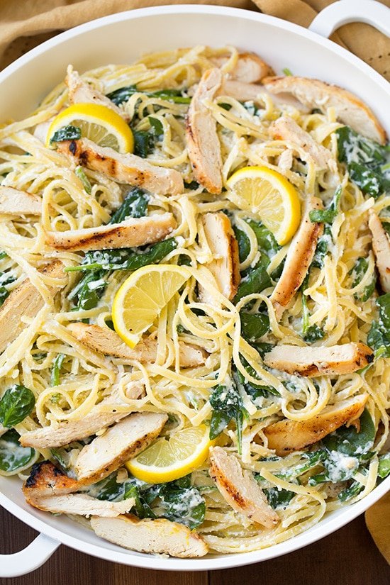 Lemon Ricotta Pasta with Spinach