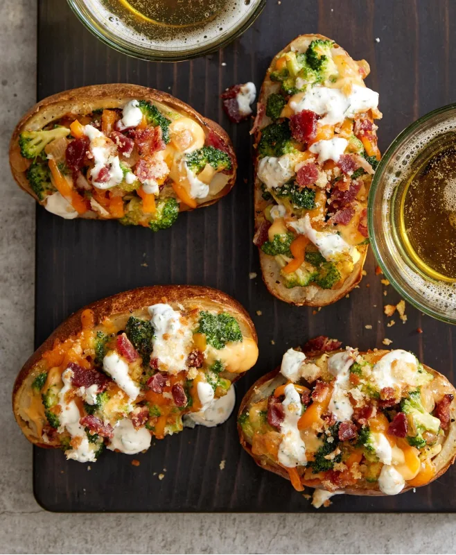 Air Fryer Loaded Potato Skins